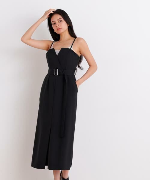PINKY & DIANNE / ピンキーアンドダイアン ミニ丈・ひざ丈ワンピース | ストラップジャンパースカート | 詳細2