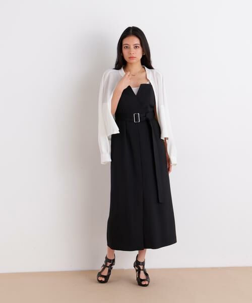 PINKY & DIANNE / ピンキーアンドダイアン ミニ丈・ひざ丈ワンピース | ストラップジャンパースカート | 詳細4