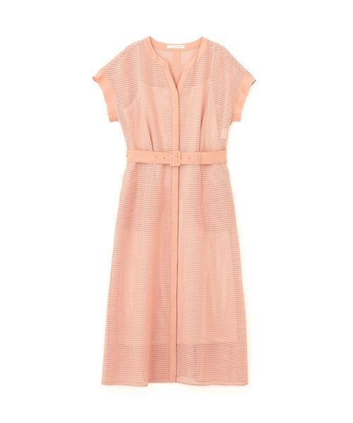 PINKY & DIANNE / ピンキーアンドダイアン ミニ丈・ひざ丈ワンピース | メッシュッレースコンビワンピース | 詳細1