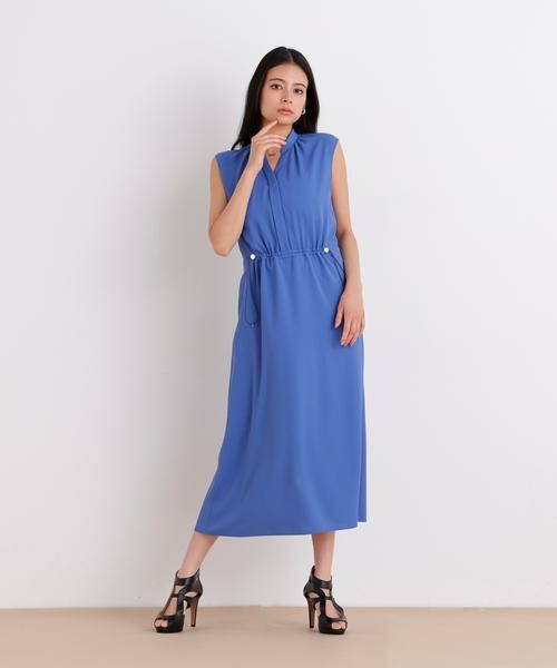 PINKY & DIANNE / ピンキーアンドダイアン ミニ丈・ひざ丈ワンピース | ２ＷＡＹストレッチシャツカラーワンピース | 詳細3