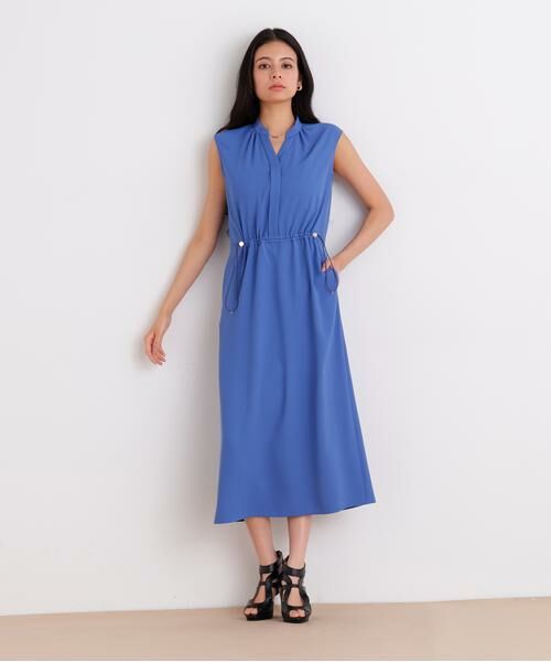 PINKY & DIANNE / ピンキーアンドダイアン ミニ丈・ひざ丈ワンピース | ２ＷＡＹストレッチシャツカラーワンピース | 詳細4