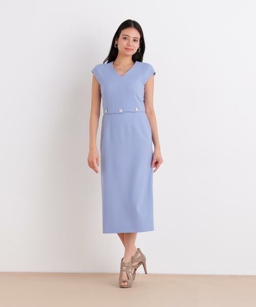 PINKY & DIANNE / ピンキーアンドダイアン ミニ丈・ひざ丈ワンピース | ボタンアクセントワンピース | 詳細2