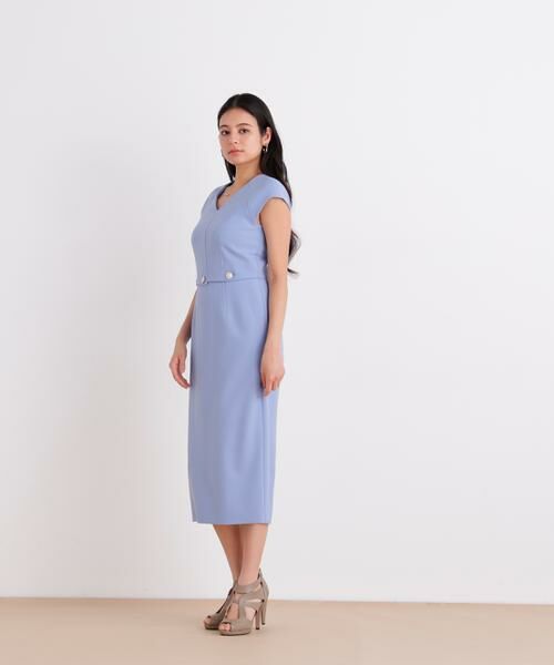 PINKY & DIANNE / ピンキーアンドダイアン ミニ丈・ひざ丈ワンピース | ボタンアクセントワンピース | 詳細4