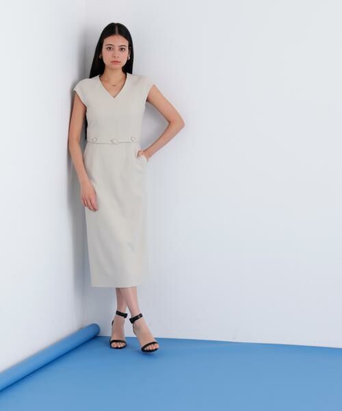 PINKY & DIANNE / ピンキーアンドダイアン ミニ丈・ひざ丈ワンピース | ボタンアクセントワンピース | 詳細6