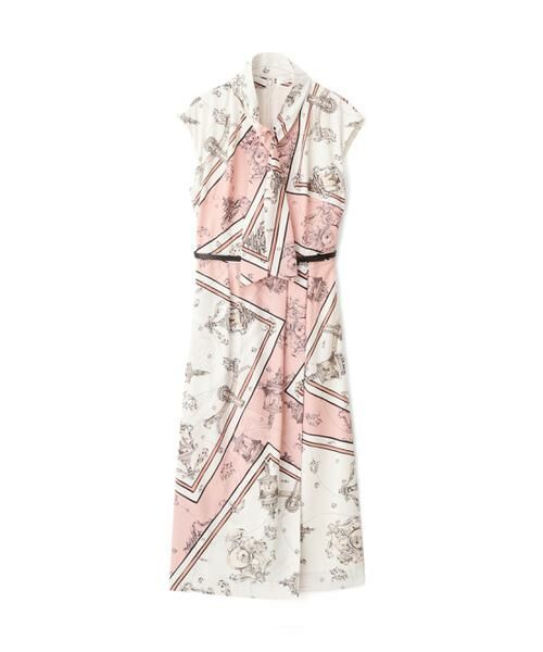 PINKY & DIANNE / ピンキーアンドダイアン ミニ丈・ひざ丈ワンピース | バロックスカーフプリントワンピース | 詳細1