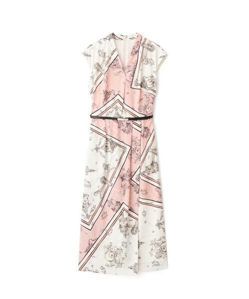 PINKY & DIANNE / ピンキーアンドダイアン ミニ丈・ひざ丈ワンピース | バロックスカーフプリントワンピース | 詳細5