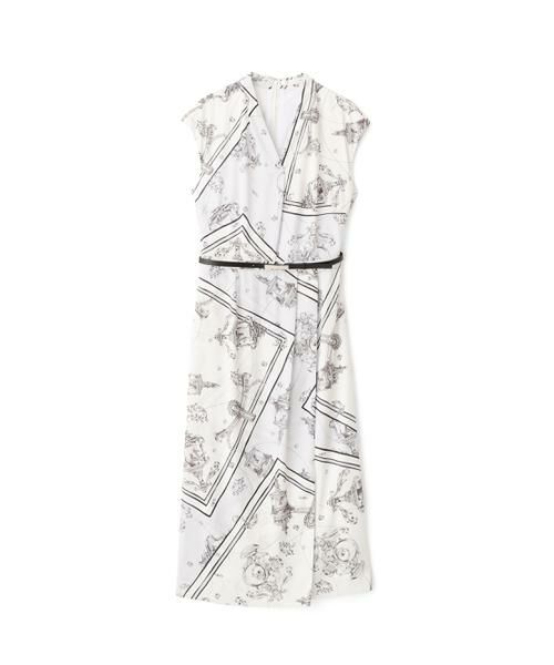 PINKY & DIANNE / ピンキーアンドダイアン ミニ丈・ひざ丈ワンピース | バロックスカーフプリントワンピース | 詳細8