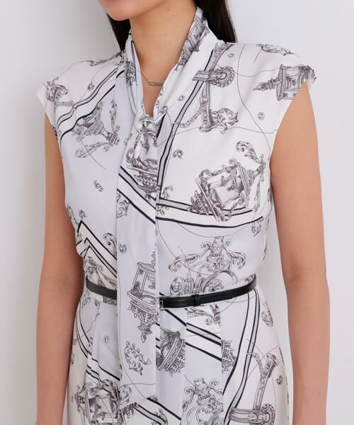 PINKY & DIANNE / ピンキーアンドダイアン ミニ丈・ひざ丈ワンピース | バロックスカーフプリントワンピース | 詳細17