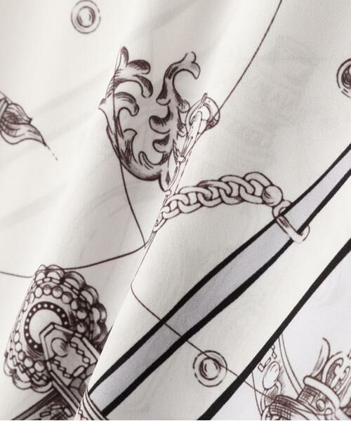 PINKY & DIANNE / ピンキーアンドダイアン ミニ丈・ひざ丈ワンピース | バロックスカーフプリントワンピース | 詳細23