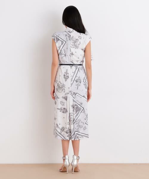 PINKY & DIANNE / ピンキーアンドダイアン ミニ丈・ひざ丈ワンピース | バロックスカーフプリントワンピース | 詳細16