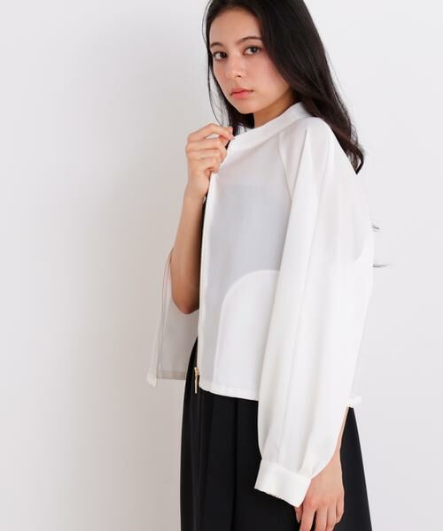 PINKY & DIANNE / ピンキーアンドダイアン ブルゾン | シアーカラミショートブルゾン | 詳細3