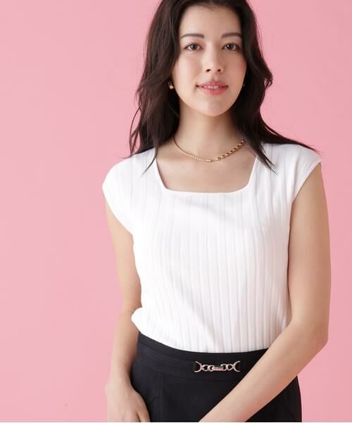 PINKY & DIANNE / ピンキーアンドダイアン ニット・セーター | スクエアネックニットトップス | 詳細25