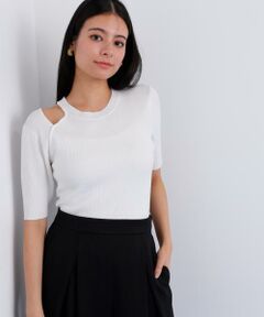 カッティングニットプルオーバー