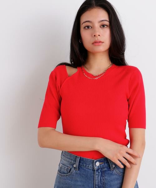 PINKY & DIANNE / ピンキーアンドダイアン ニット・セーター | カッティングニットプルオーバー | 詳細2