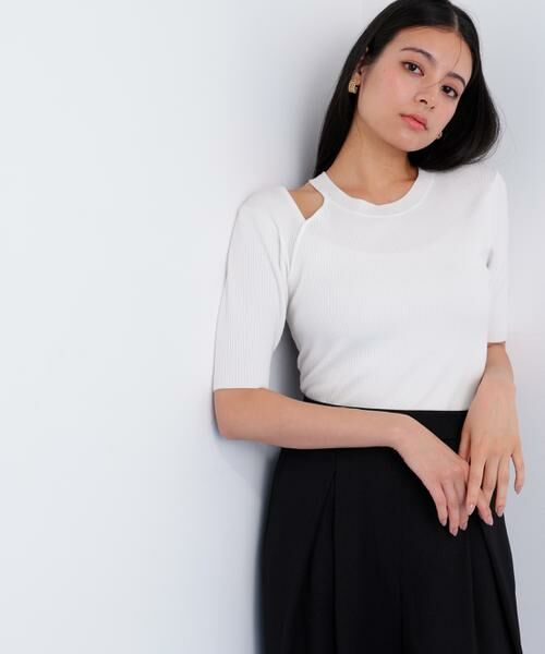 PINKY & DIANNE / ピンキーアンドダイアン ニット・セーター | カッティングニットプルオーバー | 詳細8