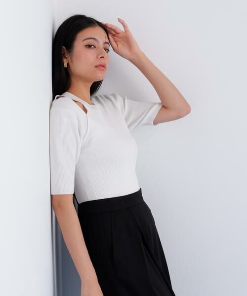 PINKY & DIANNE / ピンキーアンドダイアン ニット・セーター | カッティングニットプルオーバー | 詳細9