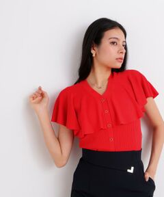 PINKY & DIANNE / ピンキーアンドダイアン ニット・セーター | Vネックケープニットプルオーバー