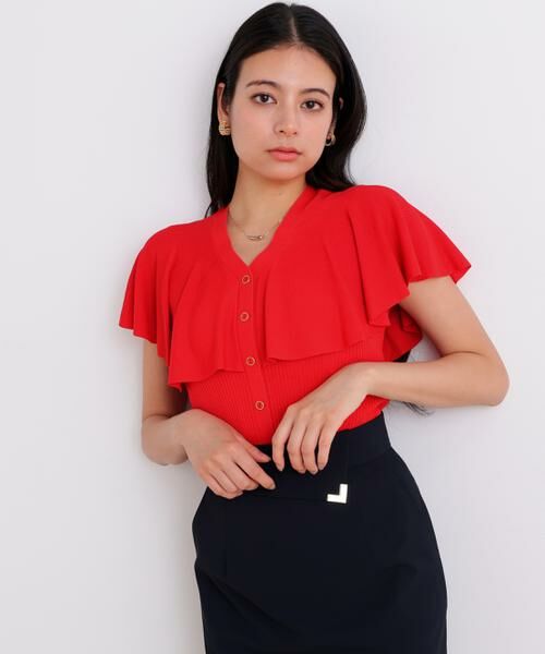 PINKY & DIANNE / ピンキーアンドダイアン ニット・セーター | Vネックケープニットプルオーバー | 詳細12