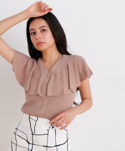 PINKY & DIANNE / ピンキーアンドダイアン ニット・セーター | Vネックケープニットプルオーバー | 詳細19