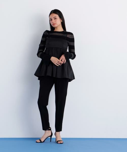 PINKY & DIANNE / ピンキーアンドダイアン カーディガン・ボレロ | リブシアーボーダーカーディガン | 詳細11