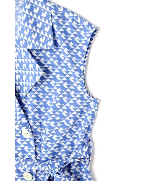 PINKY & DIANNE / ピンキーアンドダイアン ミニ丈・ひざ丈ワンピース | ジオメトリックプリントワンピース | 詳細13