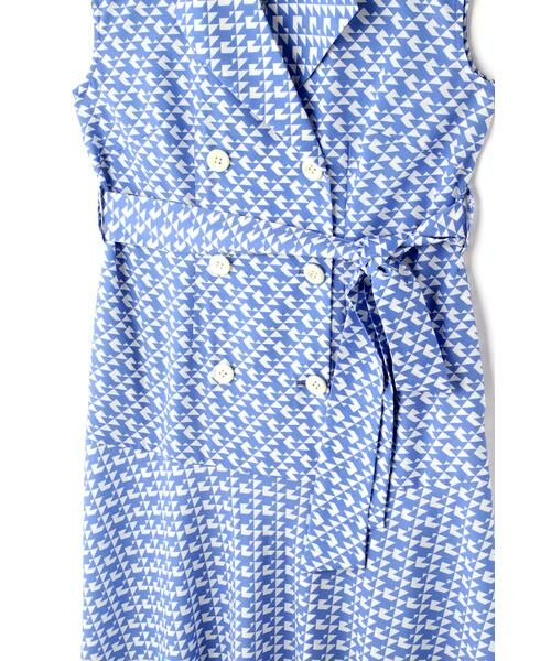 PINKY & DIANNE / ピンキーアンドダイアン ミニ丈・ひざ丈ワンピース | ジオメトリックプリントワンピース | 詳細14