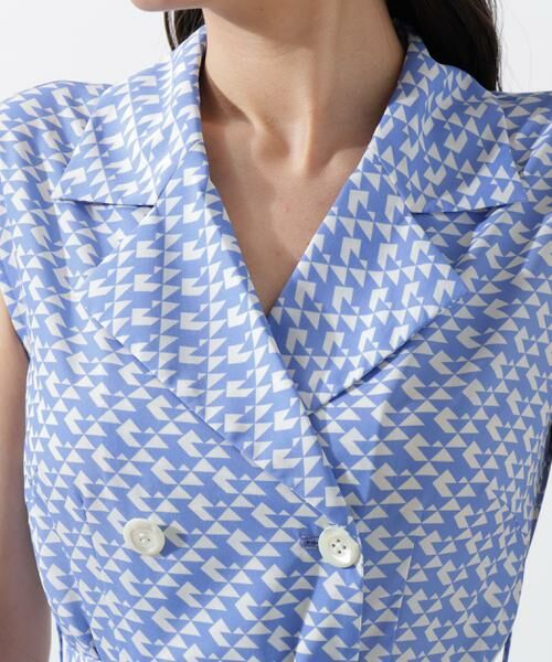 PINKY & DIANNE / ピンキーアンドダイアン ミニ丈・ひざ丈ワンピース | ジオメトリックプリントワンピース | 詳細8