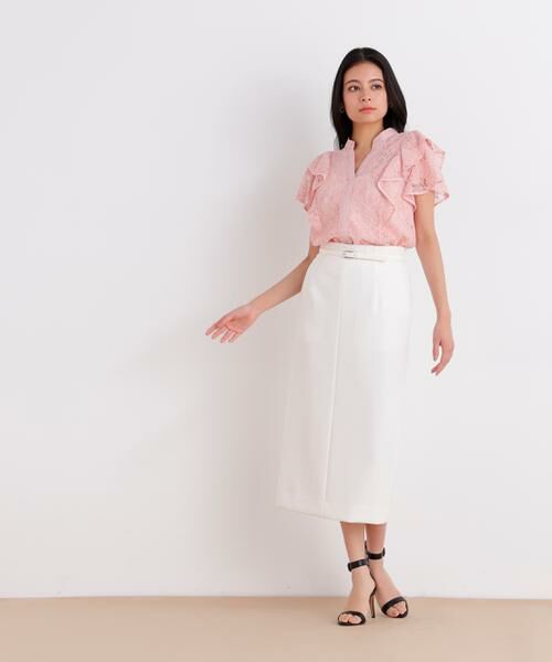 PINKY & DIANNE / ピンキーアンドダイアン スカート | ベルト付きストレッチスカート | 詳細3