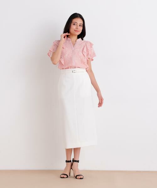 PINKY & DIANNE / ピンキーアンドダイアン スカート | ベルト付きストレッチスカート | 詳細4