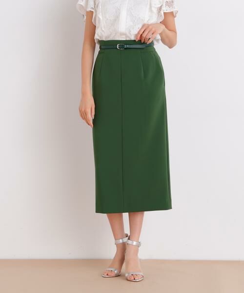 PINKY & DIANNE / ピンキーアンドダイアン スカート | ベルト付きストレッチスカート | 詳細15