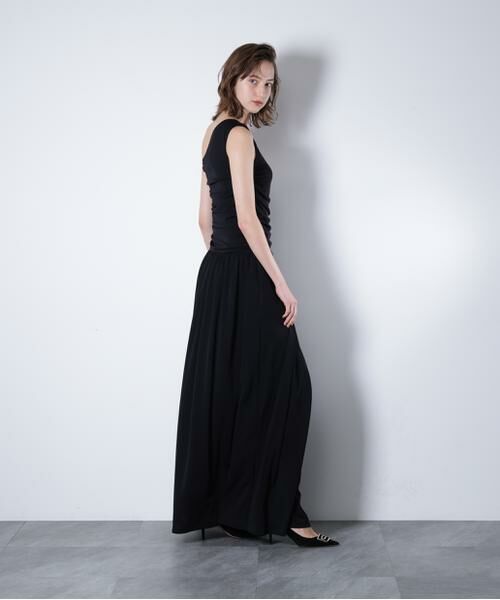 PINKY & DIANNE / ピンキーアンドダイアン ミニ丈・ひざ丈ワンピース | ワンショルダーシャーリングドレス_ | 詳細3