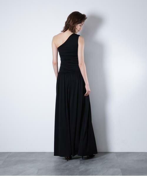 PINKY & DIANNE / ピンキーアンドダイアン ミニ丈・ひざ丈ワンピース | ワンショルダーシャーリングドレス_ | 詳細4