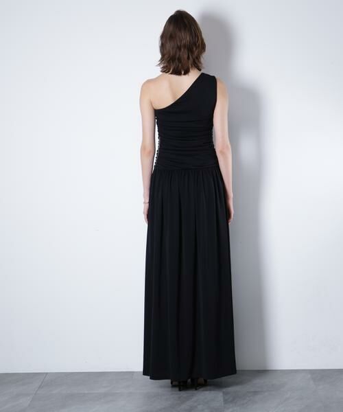 PINKY & DIANNE / ピンキーアンドダイアン ミニ丈・ひざ丈ワンピース | ワンショルダーシャーリングドレス_ | 詳細7