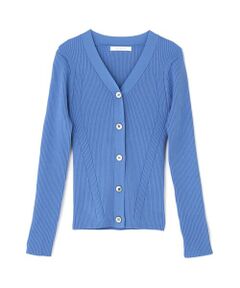 PINKY & DIANNE / ピンキーアンドダイアン カーディガン・ボレロ | リブニットＶネックカーディガン