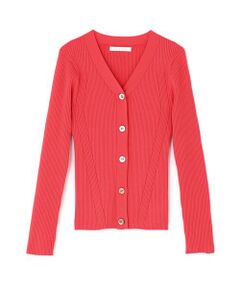 PINKY & DIANNE / ピンキーアンドダイアン カーディガン・ボレロ | リブニットＶネックカーディガン