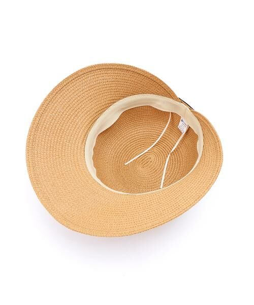 PINKY & DIANNE / ピンキーアンドダイアン ハット | ブラックリボンラフィアライクハット | 詳細5