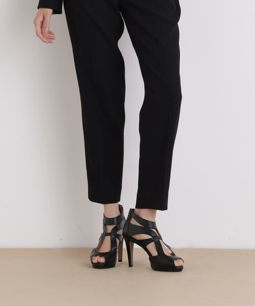 PINKY & DIANNE / ピンキーアンドダイアン シューズ | スムースレザーカッティングサンダル | 詳細1