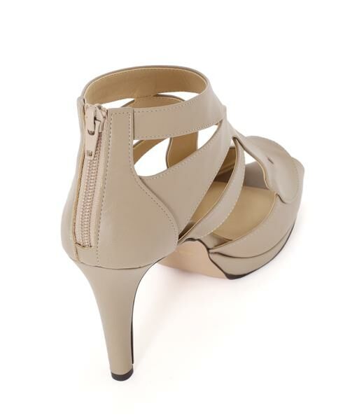 PINKY & DIANNE / ピンキーアンドダイアン シューズ | スムースレザーカッティングサンダル | 詳細5