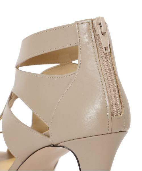 PINKY & DIANNE / ピンキーアンドダイアン シューズ | スムースレザーカッティングサンダル | 詳細9