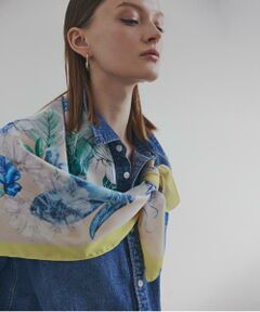 PINKY & DIANNE / ピンキーアンドダイアン マフラー・ショール・スヌード・ストール | ボタニカルアートプリントスカーフ