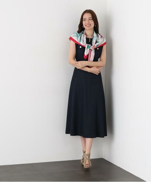 PINKY & DIANNE / ピンキーアンドダイアン マフラー・ショール・スヌード・ストール | ボタニカルアートプリントスカーフ | 詳細1