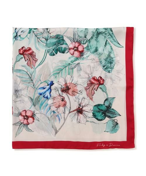 PINKY & DIANNE / ピンキーアンドダイアン マフラー・ショール・スヌード・ストール | ボタニカルアートプリントスカーフ | 詳細2