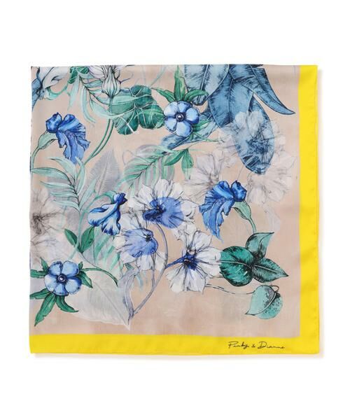 PINKY & DIANNE / ピンキーアンドダイアン マフラー・ショール・スヌード・ストール | ボタニカルアートプリントスカーフ | 詳細7