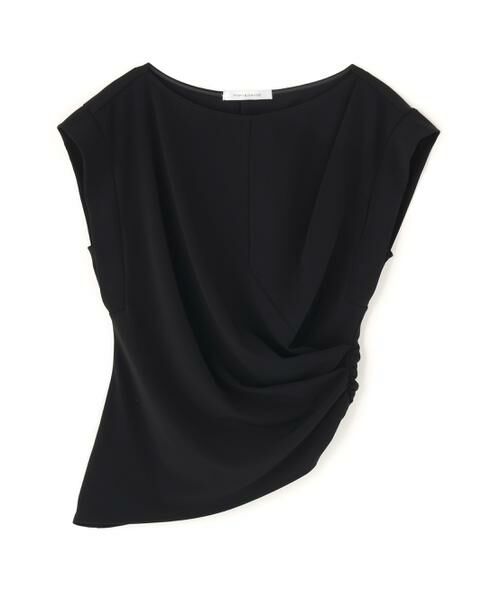 PINKY & DIANNE / ピンキーアンドダイアン シャツ・ブラウス | マットポンチドレープトップス（ブラック）