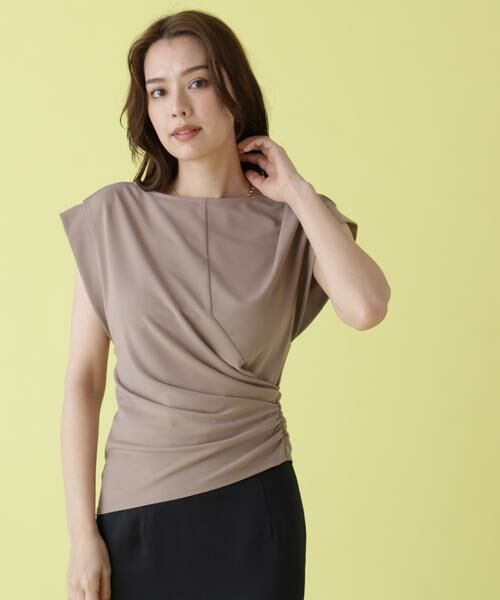 PINKY & DIANNE / ピンキーアンドダイアン シャツ・ブラウス | マットポンチドレープトップス | 詳細2