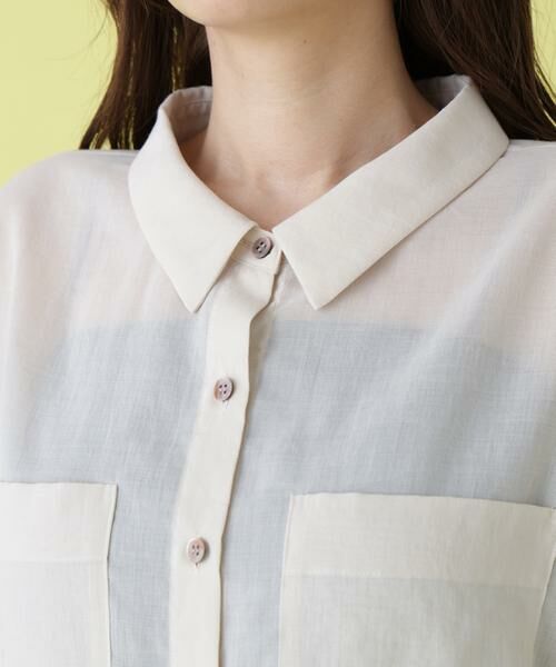 PINKY & DIANNE / ピンキーアンドダイアン シャツ・ブラウス | シアーシャツ | 詳細17