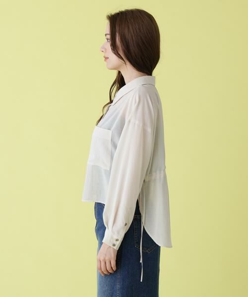 PINKY & DIANNE / ピンキーアンドダイアン シャツ・ブラウス | シアーシャツ | 詳細15