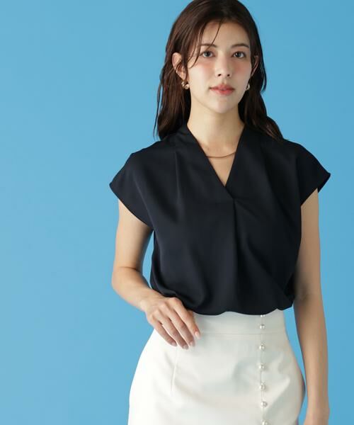 PINKY & DIANNE / ピンキーアンドダイアン シャツ・ブラウス | チョーカー付きＶネックブラウス | 詳細6