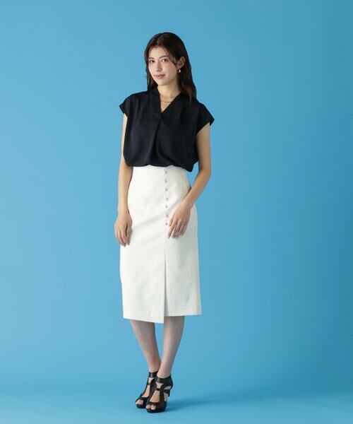 PINKY & DIANNE / ピンキーアンドダイアン シャツ・ブラウス | チョーカー付きＶネックブラウス | 詳細7