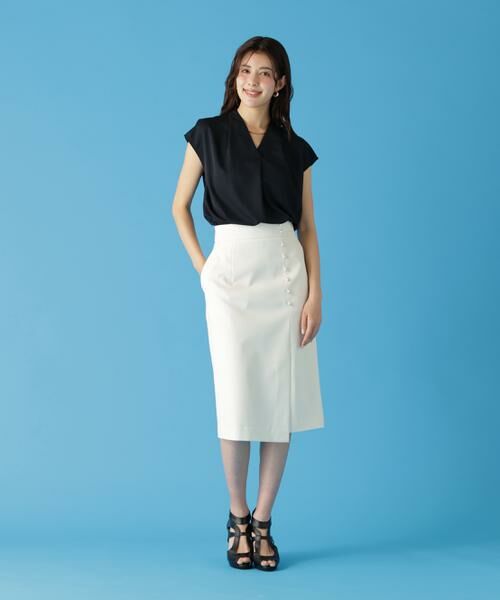 PINKY & DIANNE / ピンキーアンドダイアン シャツ・ブラウス | チョーカー付きＶネックブラウス | 詳細8